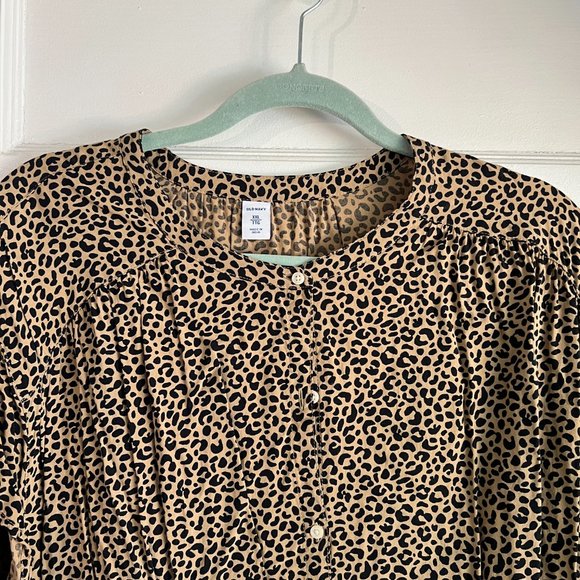 Old Navy Cheetah Print Blouse - Picture 2 of 6